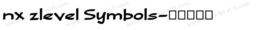 nx zlevel Symbols字体转换